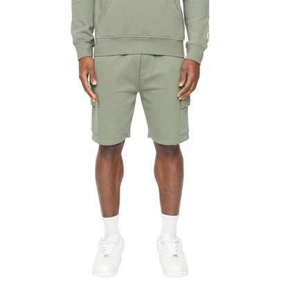Olive - Front - Crosshatch Mens Bardon Cargo Shorts