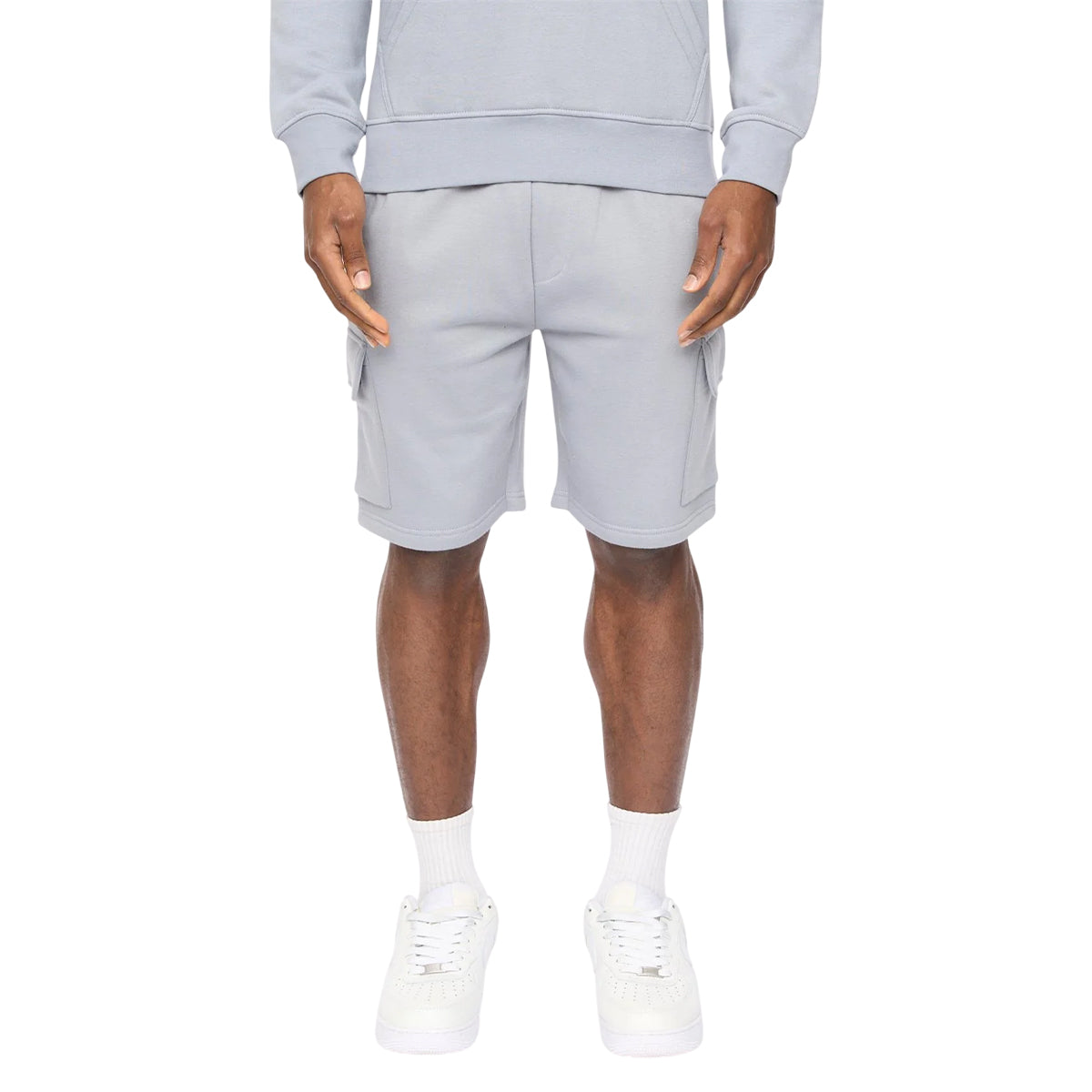 Steel Blue - Front - Crosshatch Mens Bardon Cargo Shorts