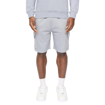 Steel Blue - Front - Crosshatch Mens Bardon Cargo Shorts