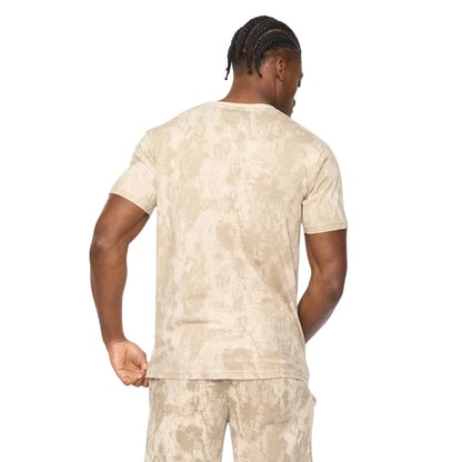Light Stone Camo - Back - Crosshatch Mens Bardon Camo T-Shirt