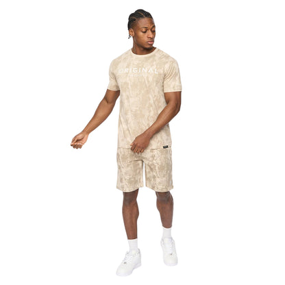Light Stone Camo - Side - Crosshatch Mens Bardon Camo T-Shirt