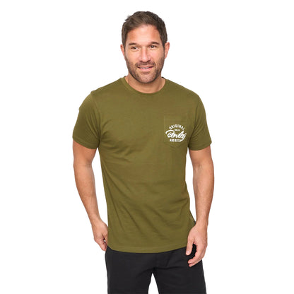 Olive - Front - Bewley & Ritch Mens Milestan T-Shirt