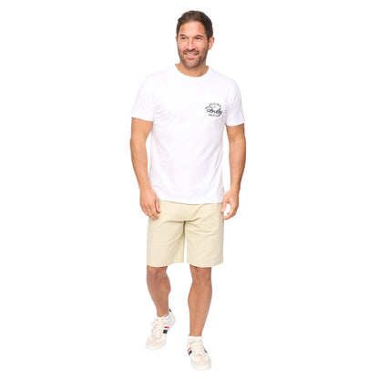 White - Side - Bewley & Ritch Mens Milestan T-Shirt