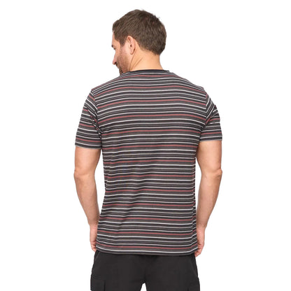 Charcoal Stripe - Back - Bewley & Ritch Mens Packham T-Shirt