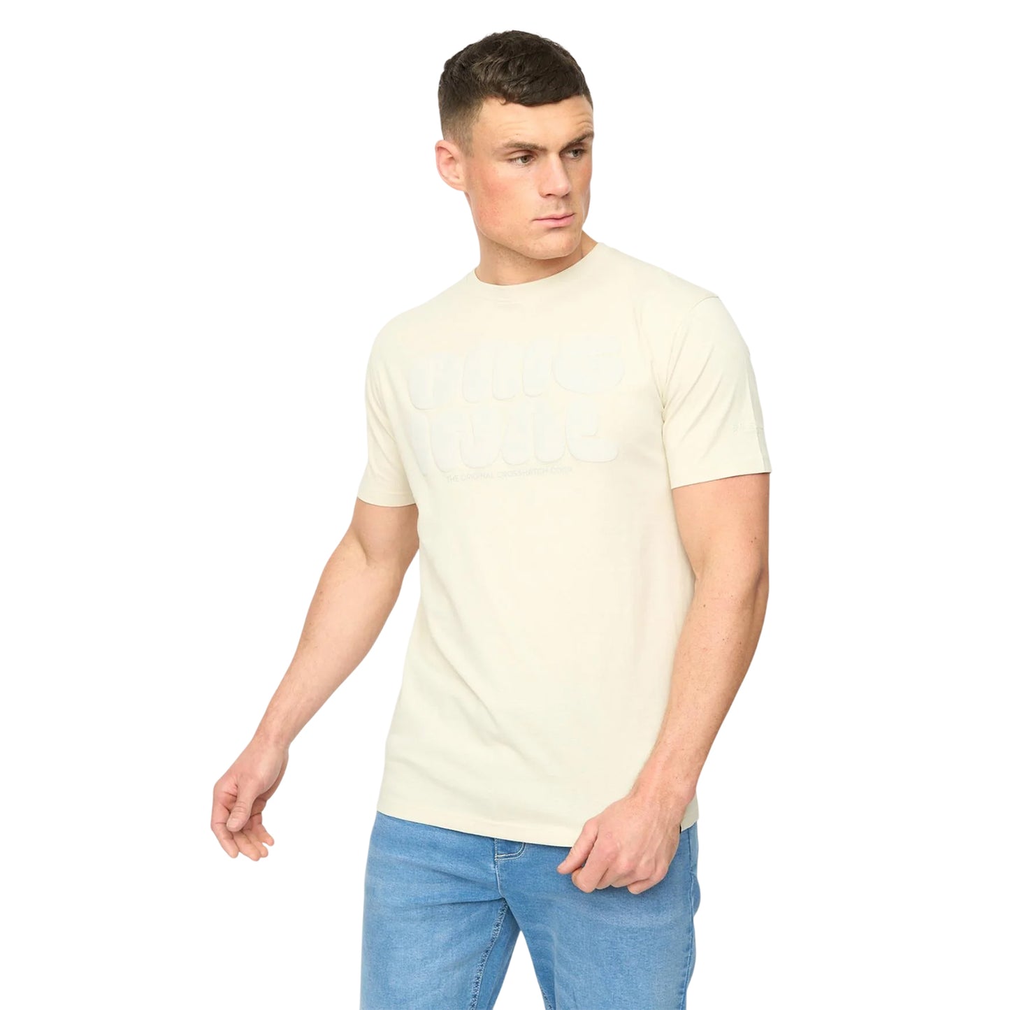 Neutral - Front - Crosshatch Mens Transflate T-Shirt