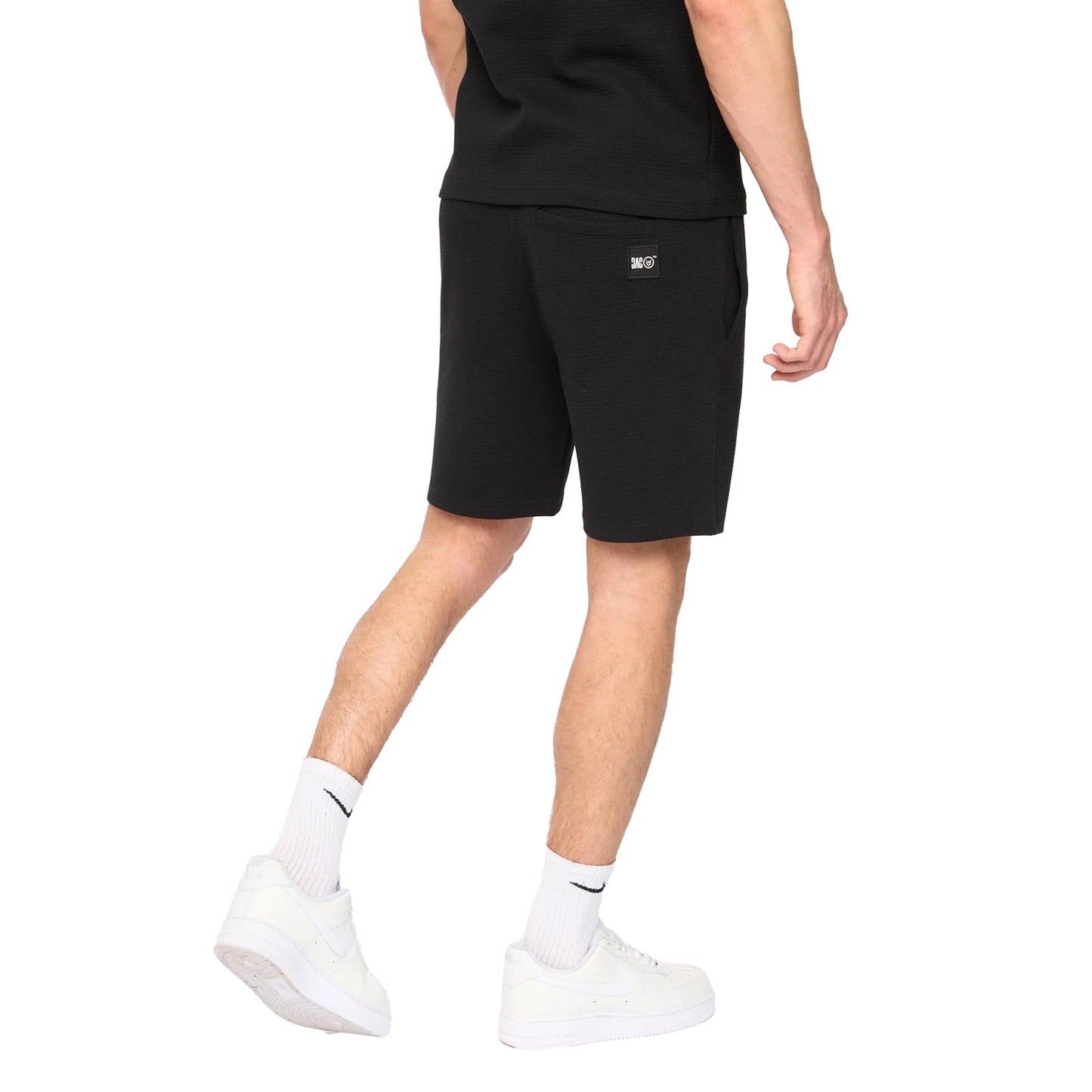 Black - Side - Duck and Cover Mens Topfield Casual Shorts