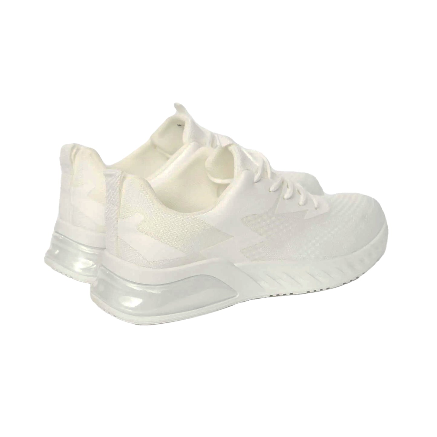 White - Back - Crosshatch Mens Flyknit Trainers