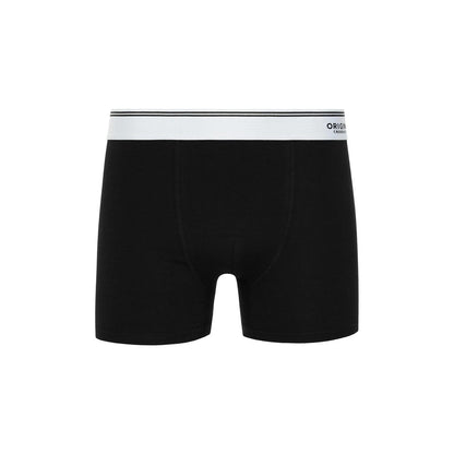 Black - Side - Crosshatch Mens Prismara Boxer Shorts (Pack of 5)