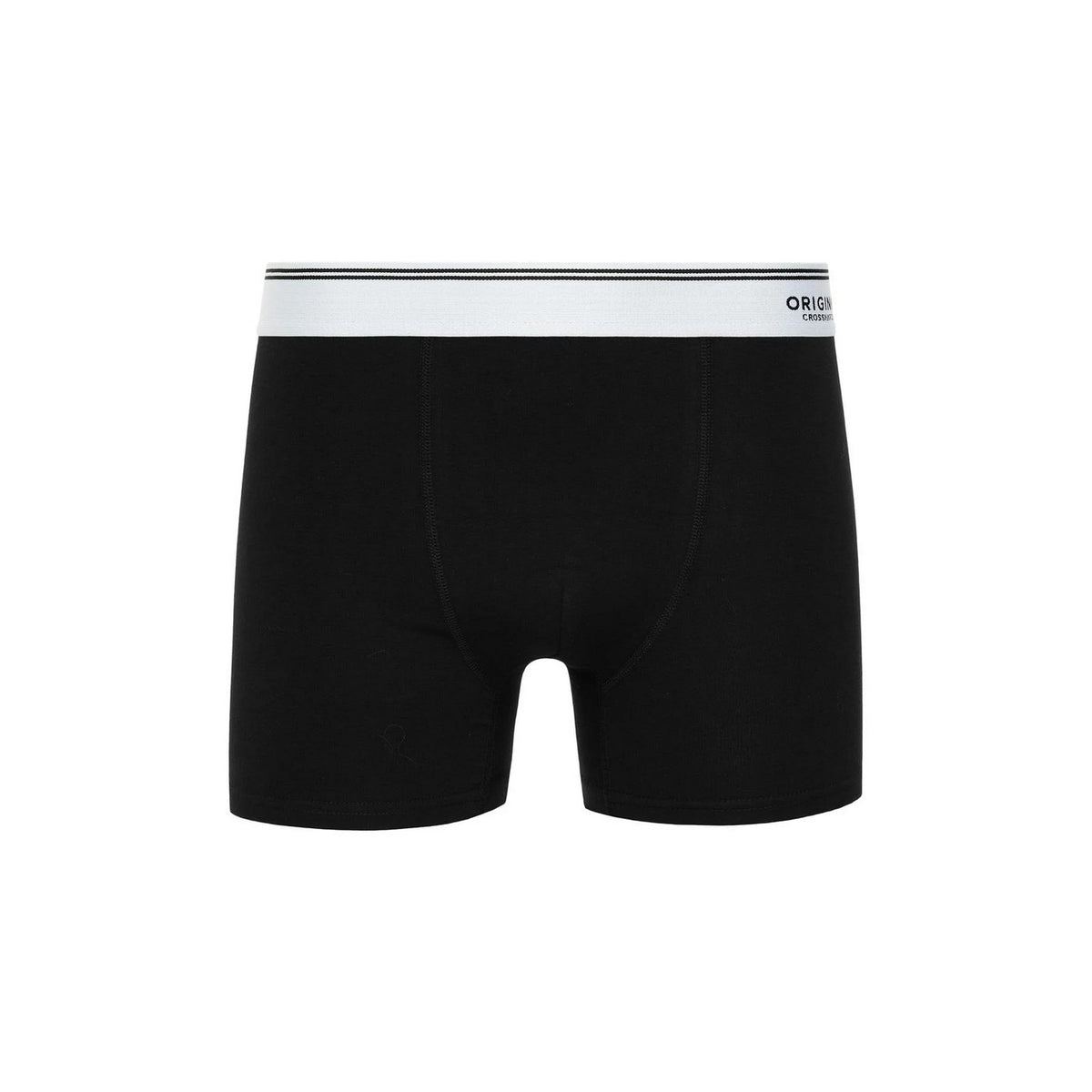 Black - Side - Crosshatch Mens Prismara Boxer Shorts (Pack of 5)