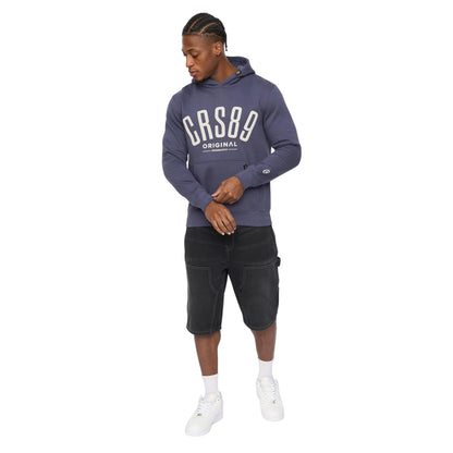 Navy - Lifestyle - Crosshatch Mens Hallfell Hoodie