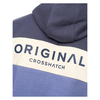 Blue - Side - Crosshatch Mens Castlebay Hoodie
