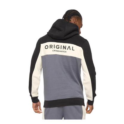 Slate - Back - Crosshatch Mens Castlebay Hoodie