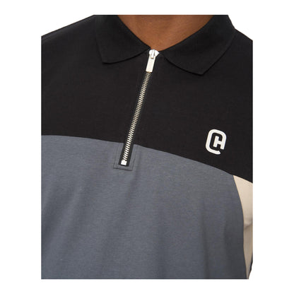Slate - Side - Crosshatch Mens Castlebay Polo Shirt