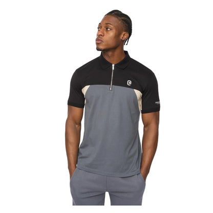 Slate - Front - Crosshatch Mens Castlebay Polo Shirt