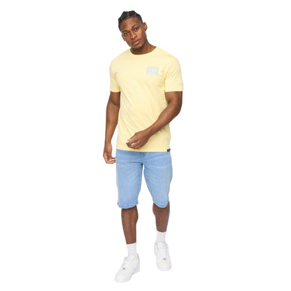 Yellow - Lifestyle - Crosshatch Mens Wellmoores T-Shirt