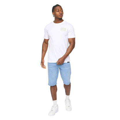 White - Lifestyle - Crosshatch Mens Wellmoores T-Shirt