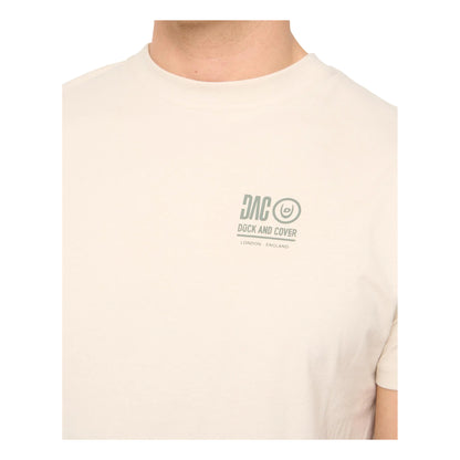 Light Stone - Back - Duck and Cover Mens Lynnfold T-Shirt