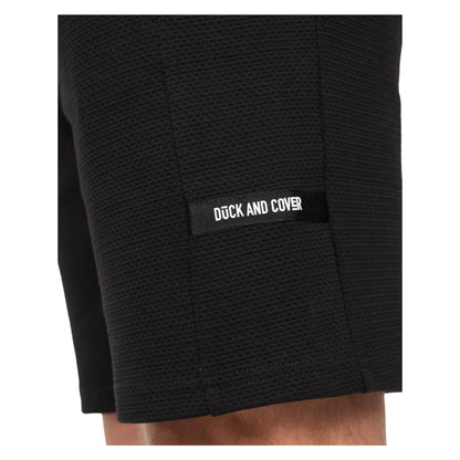 Black - Back - Duck and Cover Mens Topfield Cotton Shorts
