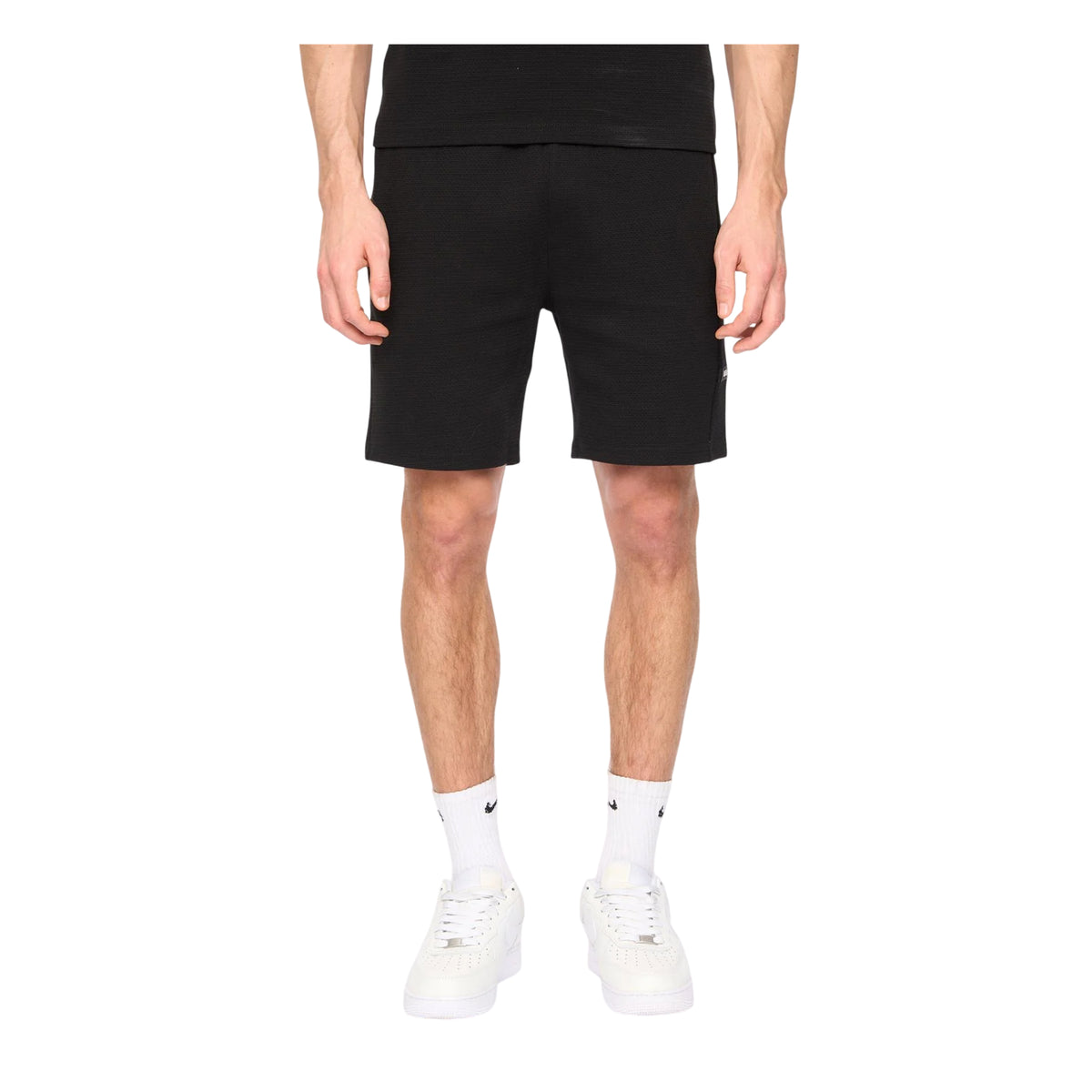 Black - Front - Duck and Cover Mens Topfield Cotton Shorts