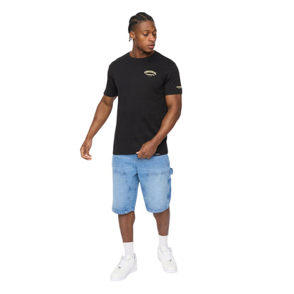 Black - Side - Crosshatch Mens Labstock T-Shirt