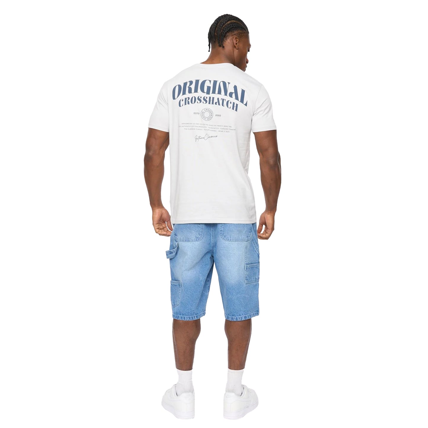 Blue - Back - Crosshatch Mens Labstock T-Shirt