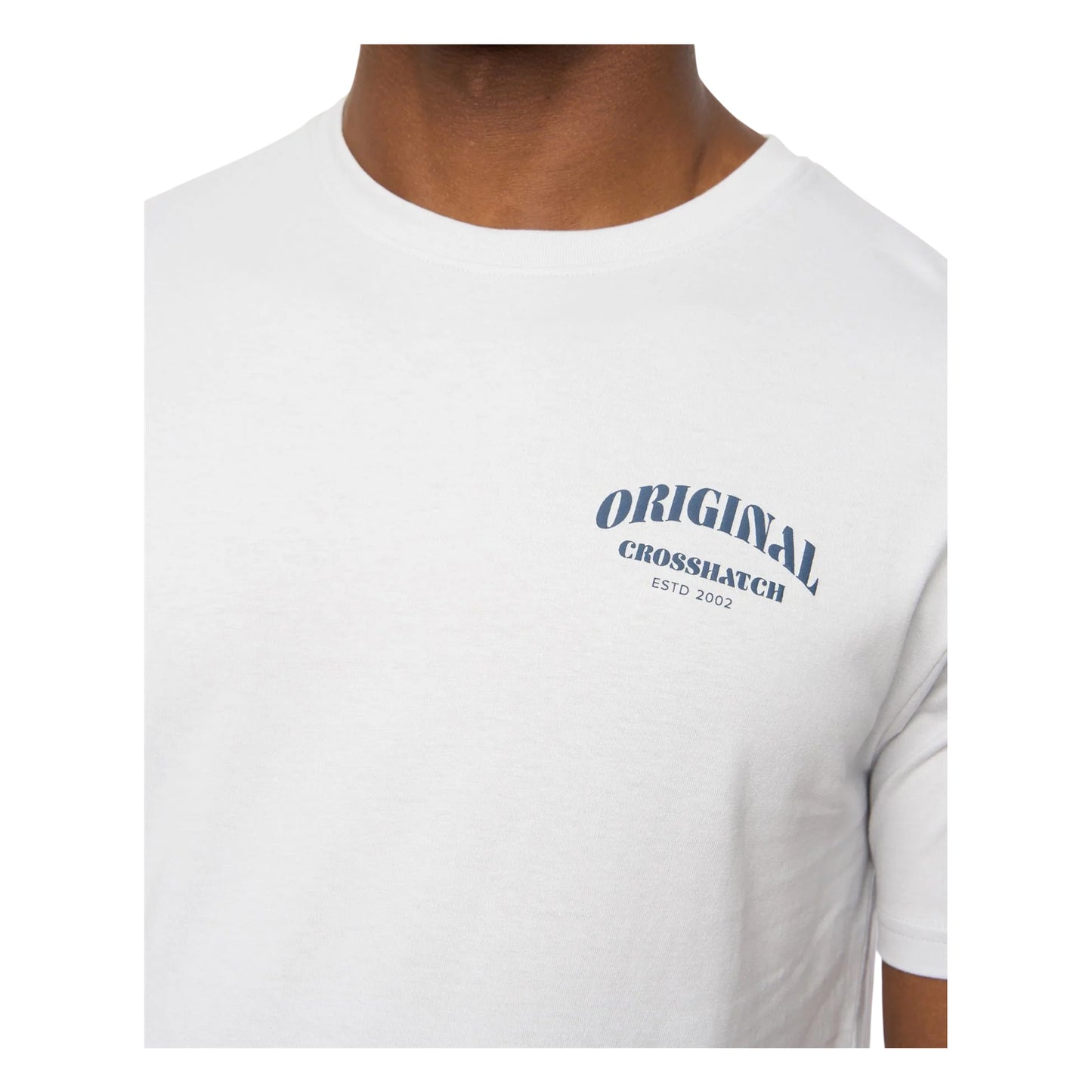 Blue - Side - Crosshatch Mens Labstock T-Shirt