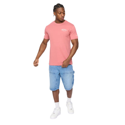 Pink - Side - Crosshatch Mens Labstock T-Shirt