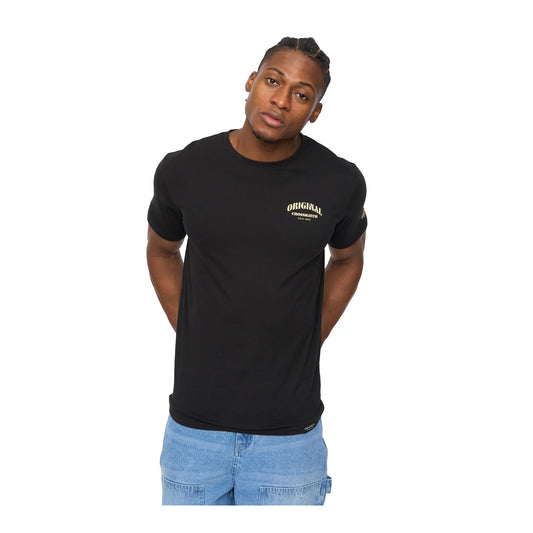Black - Front - Crosshatch Mens Labstock T-Shirt