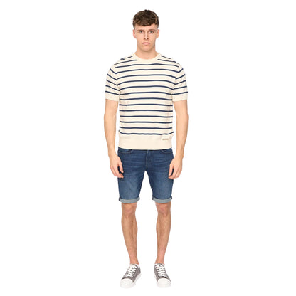 Light Stone Stripe - Side - Duck and Cover Mens Norwell T-Shirt