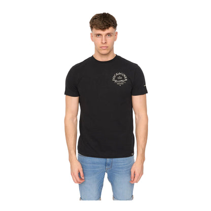 Black - Front - Duck and Cover Mens Sudbury T-Shirt