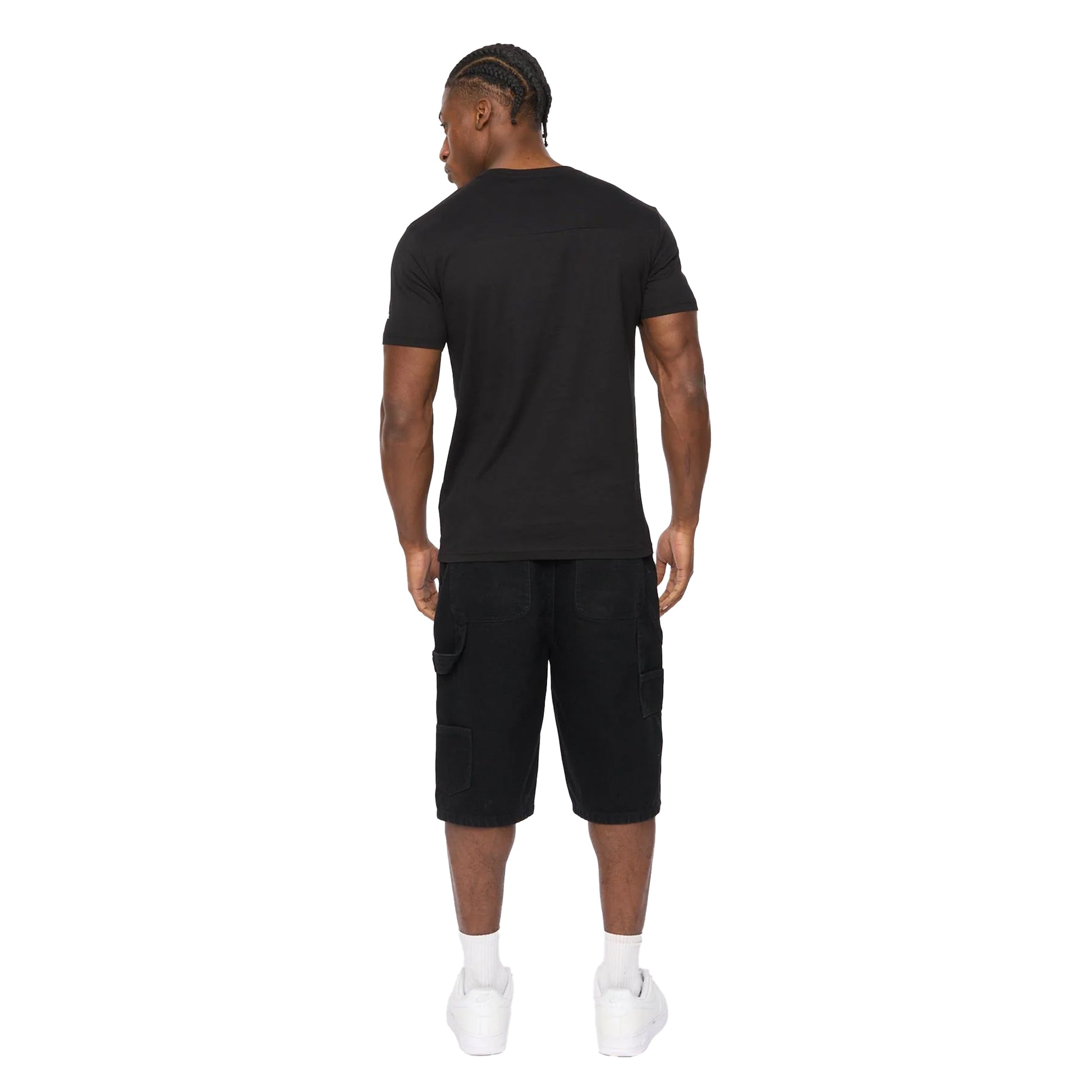 Black - Back - Crosshatch Mens Portville Everyday T-Shirt