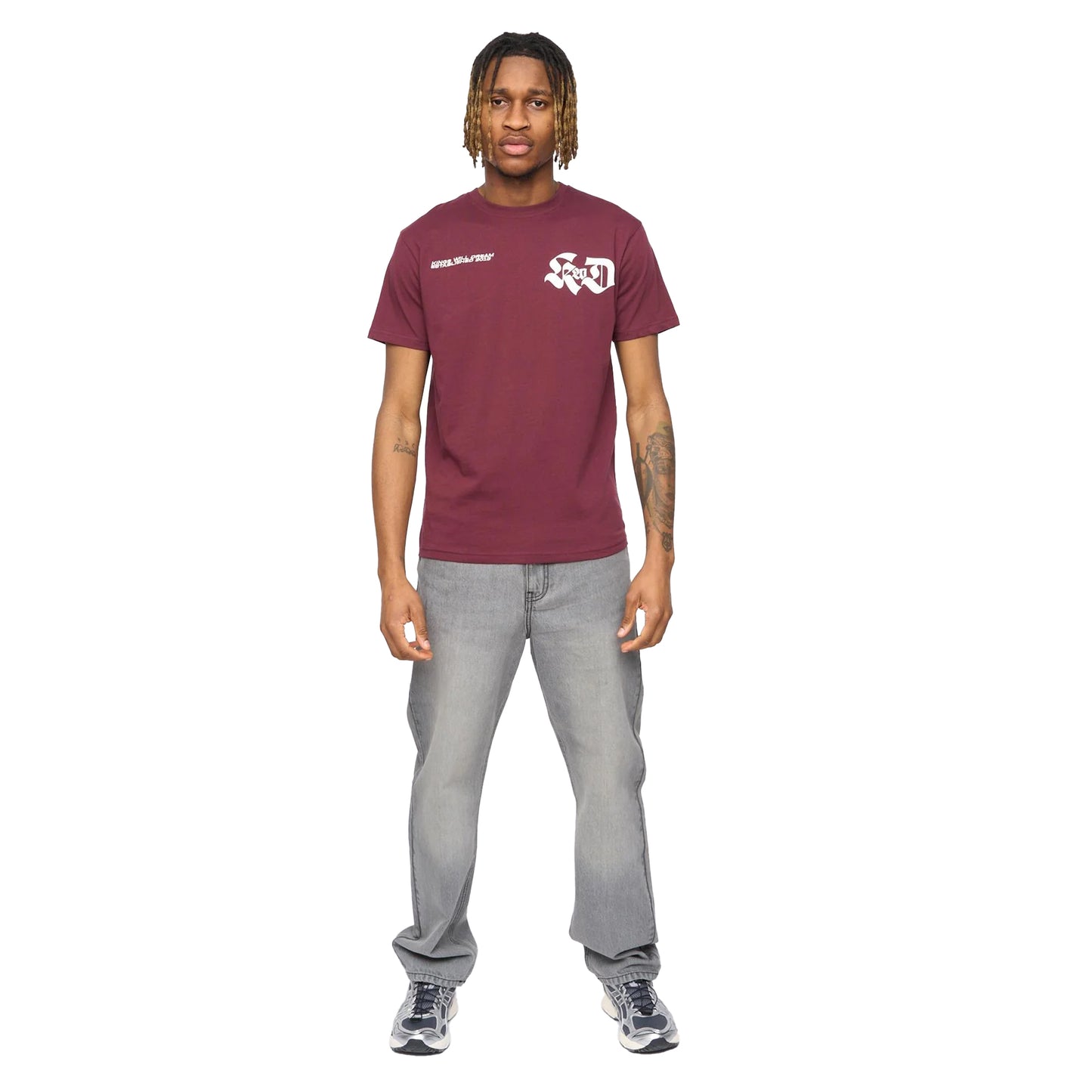 Burgundy - Lifestyle - Kings Will Dream Mens Cartellio Short-Sleeved T-Shirt