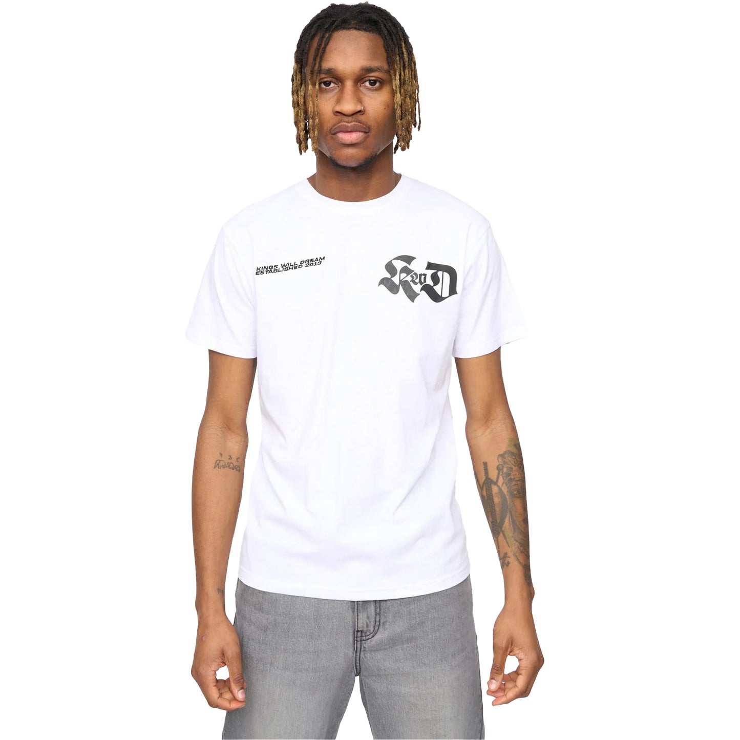 White - Front - Kings Will Dream Mens Cartellio Short-Sleeved T-Shirt
