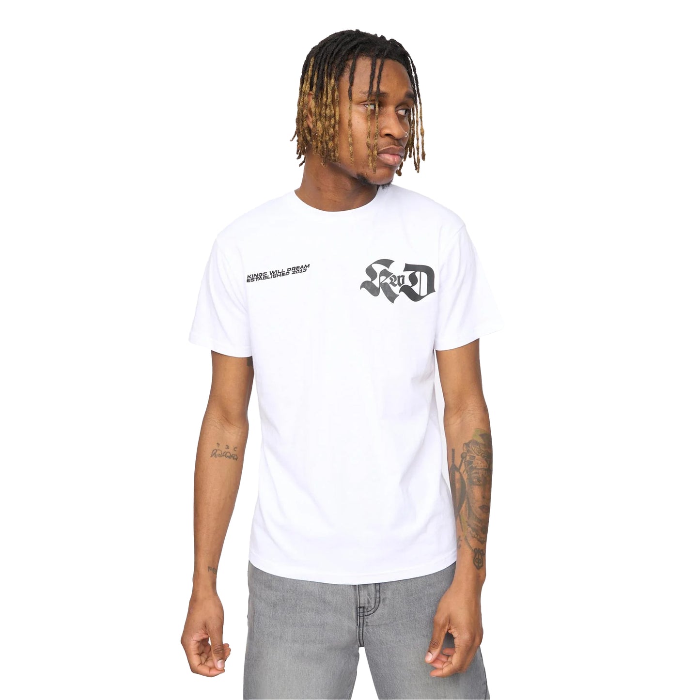 White - Side - Kings Will Dream Mens Cartellio Short-Sleeved T-Shirt