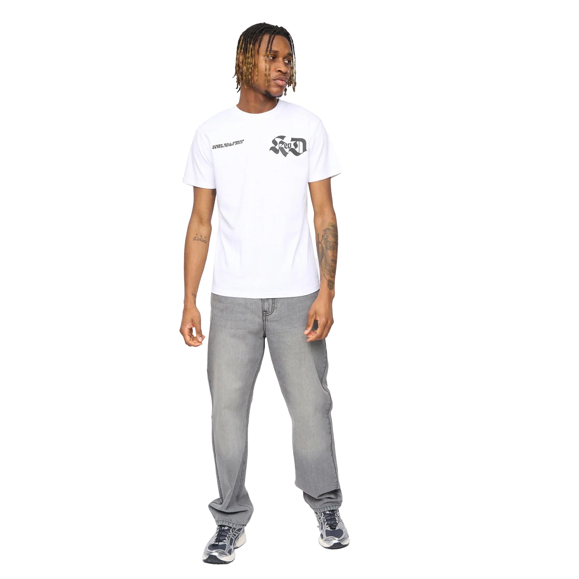 White - Lifestyle - Kings Will Dream Mens Cartellio Short-Sleeved T-Shirt