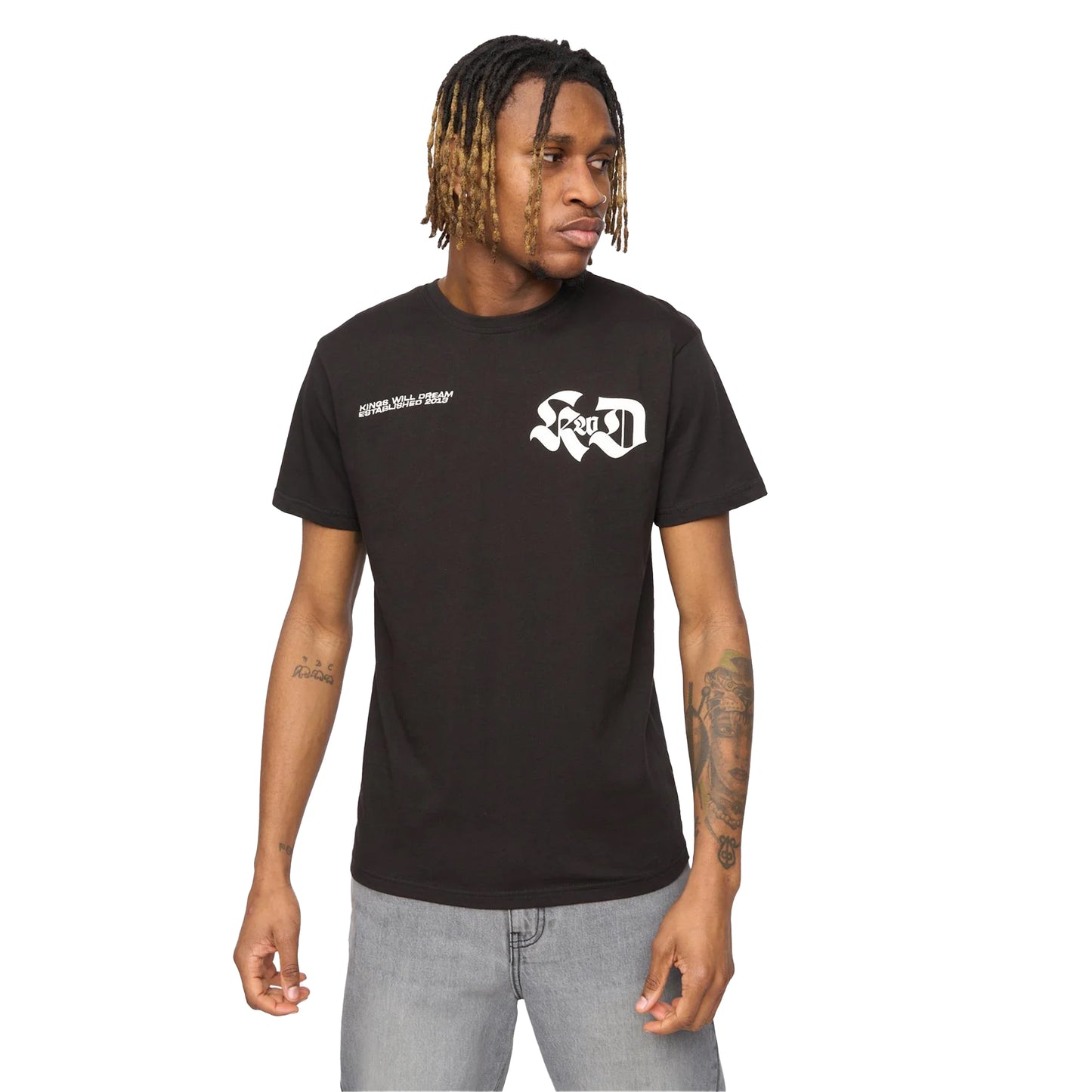 Black - Side - Kings Will Dream Mens Cartellio Short-Sleeved T-Shirt