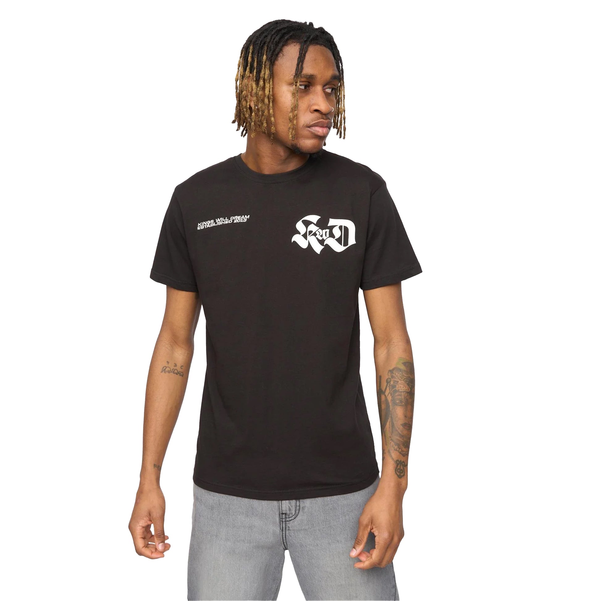 Black - Side - Kings Will Dream Mens Cartellio Short-Sleeved T-Shirt
