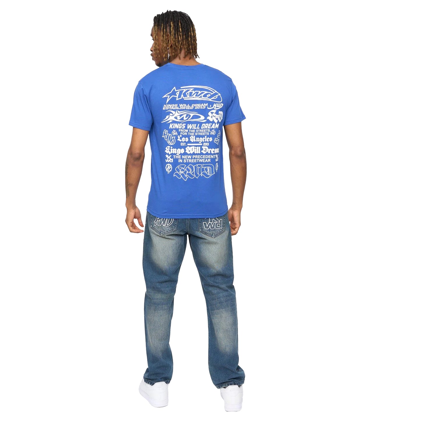Blue - Back - Kings Will Dream Mens Cartellio Short-Sleeved T-Shirt