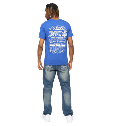 Blue - Back - Kings Will Dream Mens Cartellio Short-Sleeved T-Shirt
