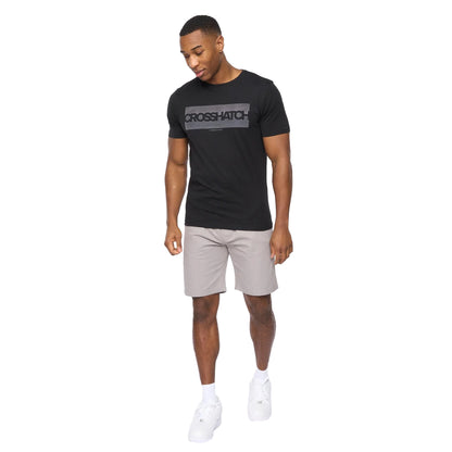 Grey - Lifestyle - Crosshatch Mens Blansmoore Elasticated Waist Shorts
