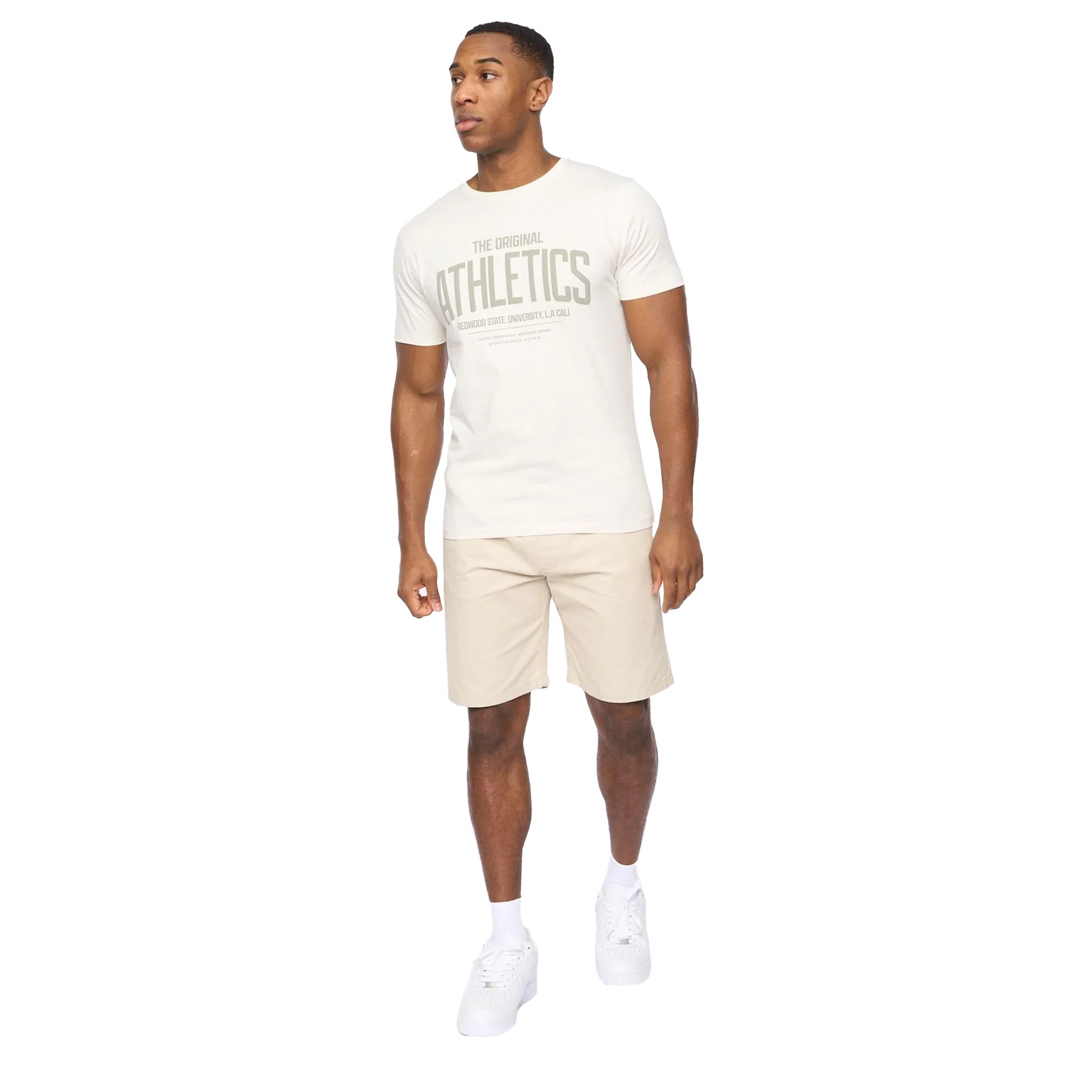 Light Stone - Lifestyle - Crosshatch Mens Blansmoore Elasticated Waist Shorts