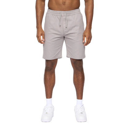 Grey - Front - Crosshatch Mens Blansmoore Elasticated Waist Shorts