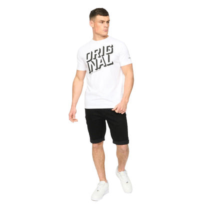 Black Wash - Lifestyle - Crosshatch Mens Youlgreeve Denim Belted Shorts