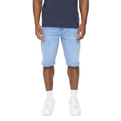Light Wash - Front - Crosshatch Mens Hammersmith Denim Shorts