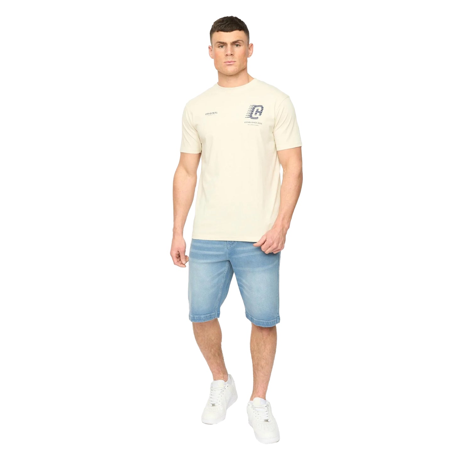 Light Wash - Lifestyle - Crosshatch Mens Kamaline Denim Shorts