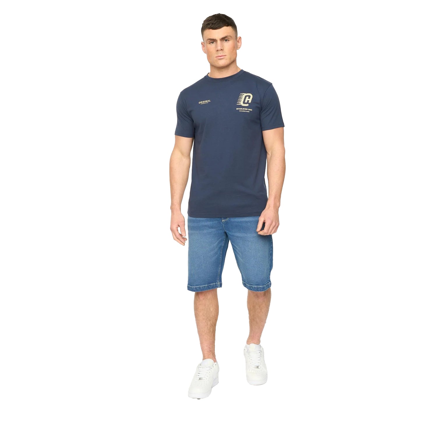 Mid Wash - Lifestyle - Crosshatch Mens Kamaline Denim Shorts