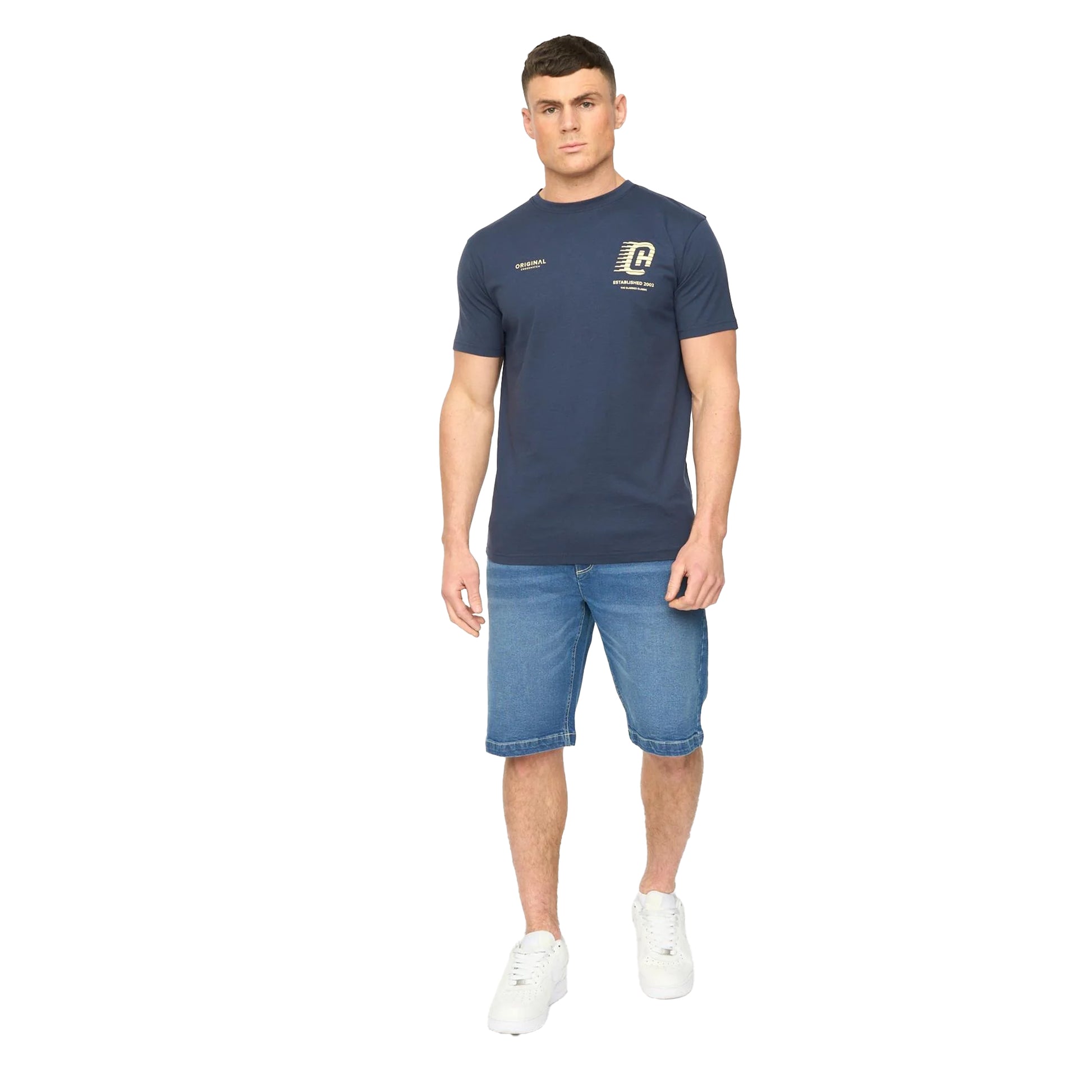 Mid Wash - Lifestyle - Crosshatch Mens Kamaline Denim Shorts