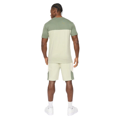 Light Olive - Back - Crosshatch Mens Castlebay T-Shirt