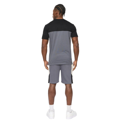 Slate - Back - Crosshatch Mens Castlebay T-Shirt