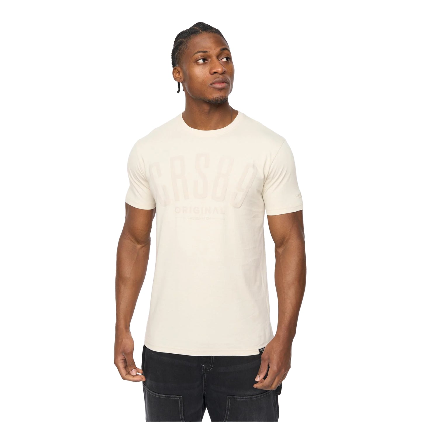 Neutral - Front - Crosshatch Mens Hallfell T-Shirt